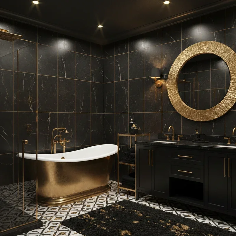 Gold Bathroom Ideas