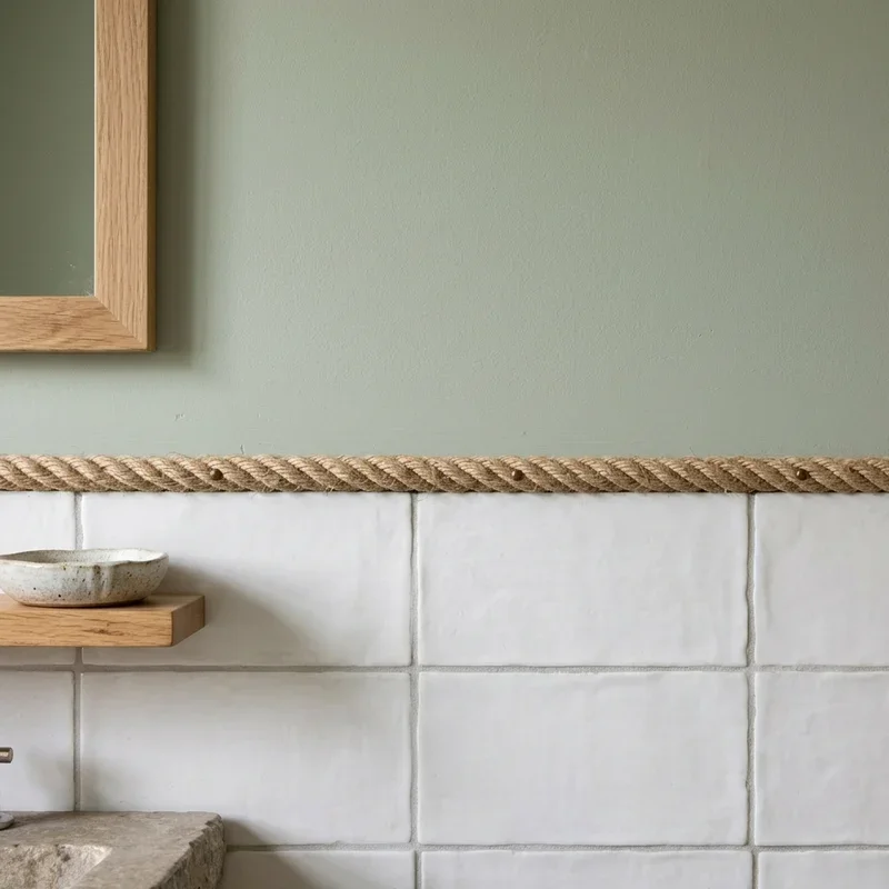 Bathroom Wall Border Ideas