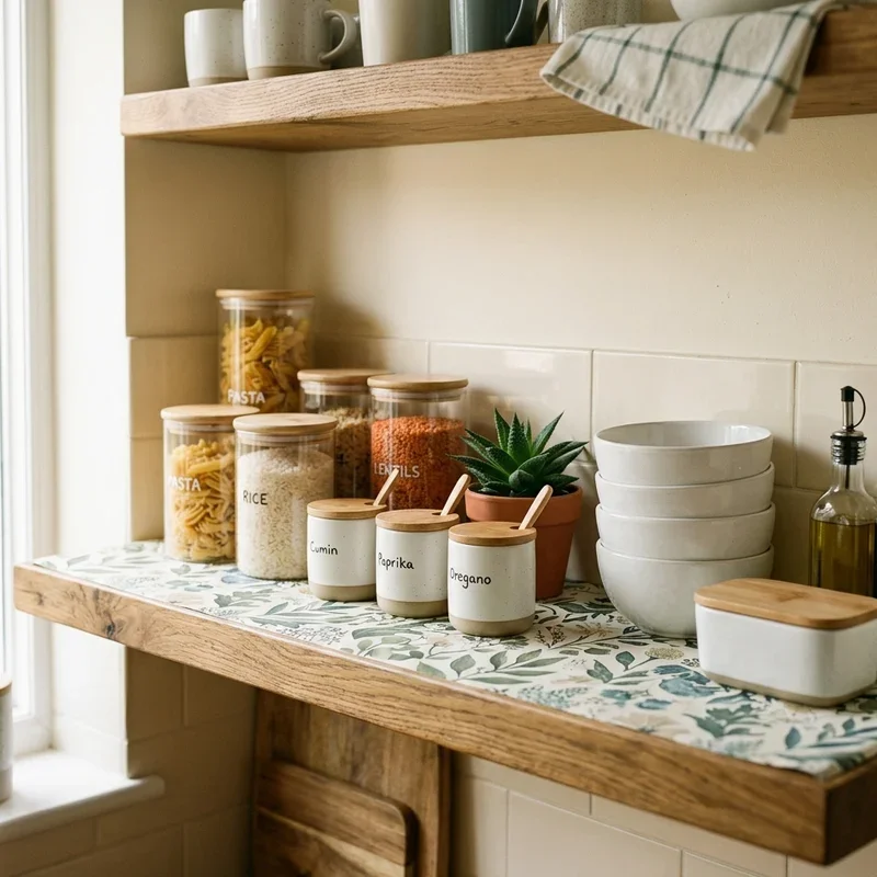 Kitchen Shelf Liner Ideas