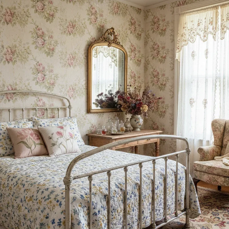 Vintage Floral Bedroom Ideas
