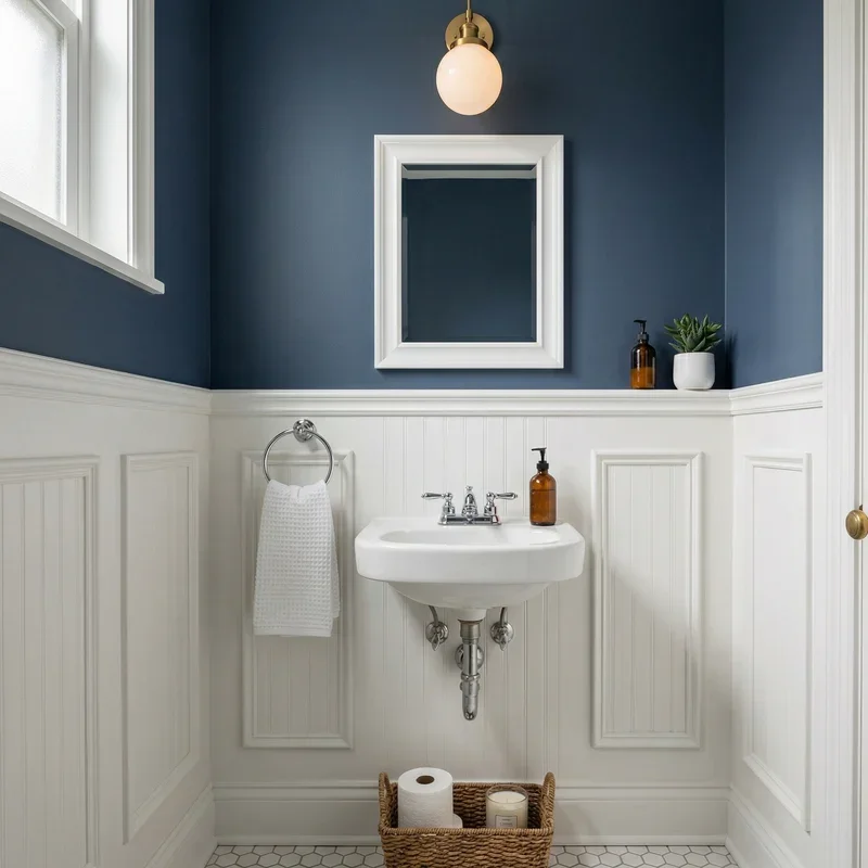 Powder Room Wainscoting Ideas