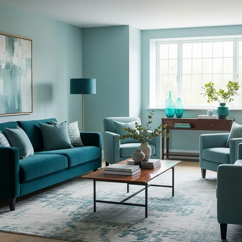 15 Teal Living Room Ideas to Add Color and Elegance