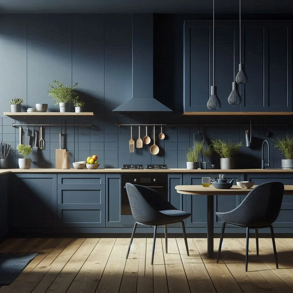 Navy Blue Kitchen