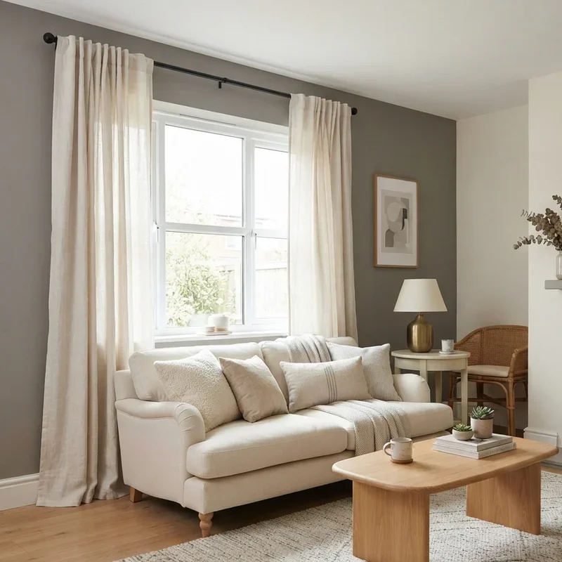 Cream and Gray Living Room Ideas