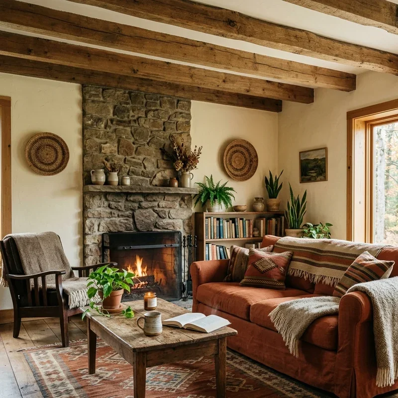 Rust Living Room Ideas