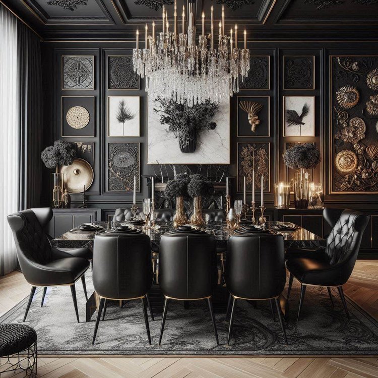 15 Stylish Black Dining Room Ideas for Elegance