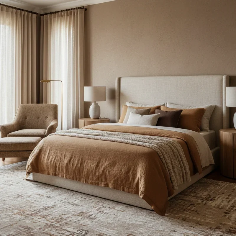 Beige and Brown Bedroom Ideas