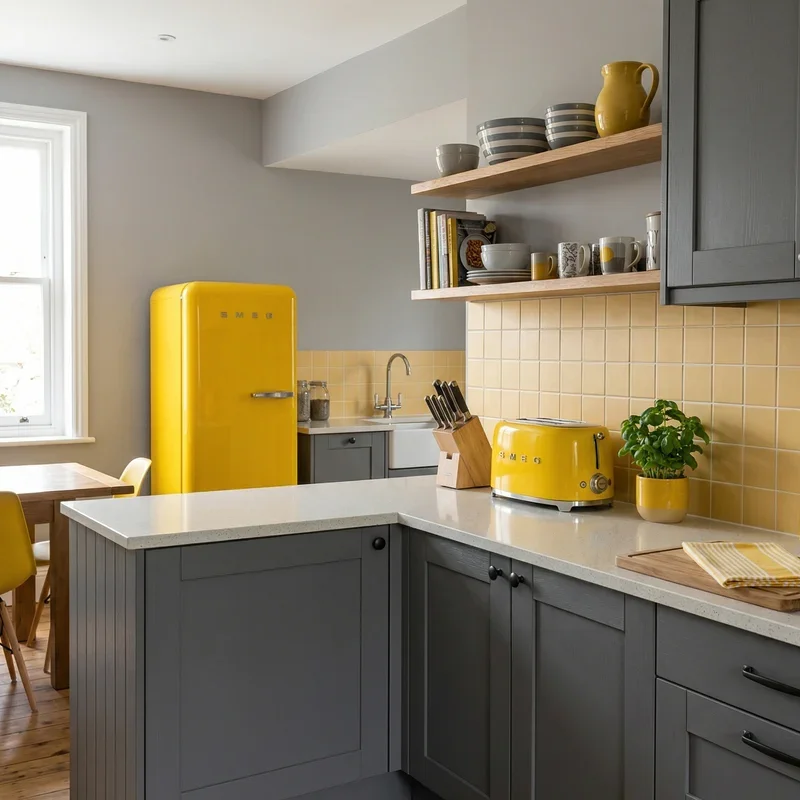 Gray and Yellow Kitchen Ideas