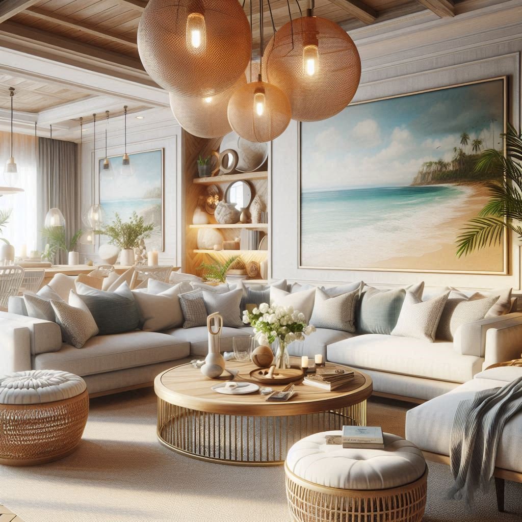 15 Beach Modern Coastal Living Room Ideas