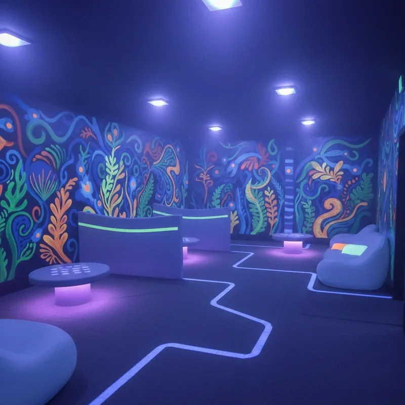 Blacklight Room Ideas