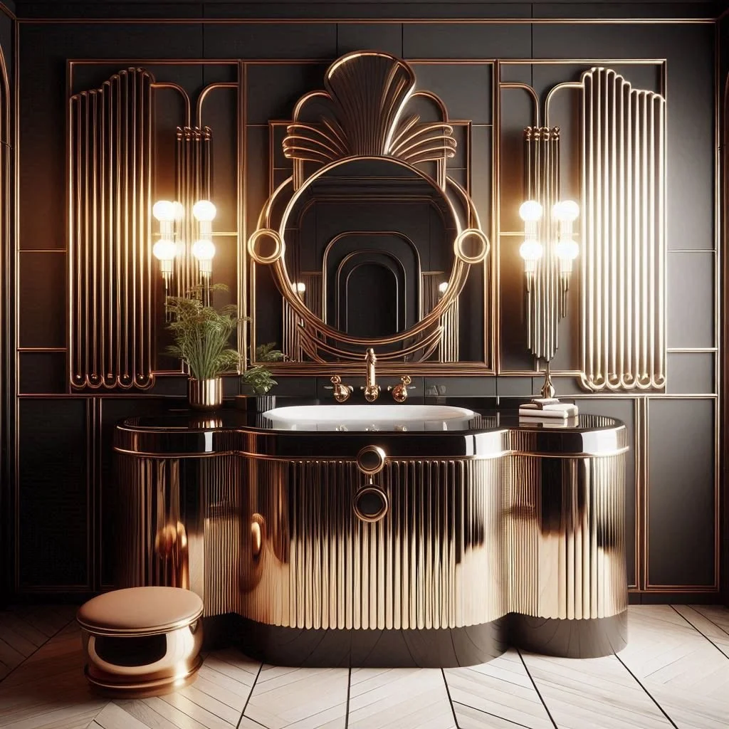 15 Art Deco Bathroom Ideas for Glam Style