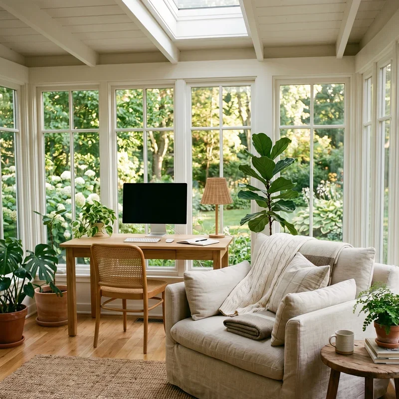 Sun Room Office Ideas
