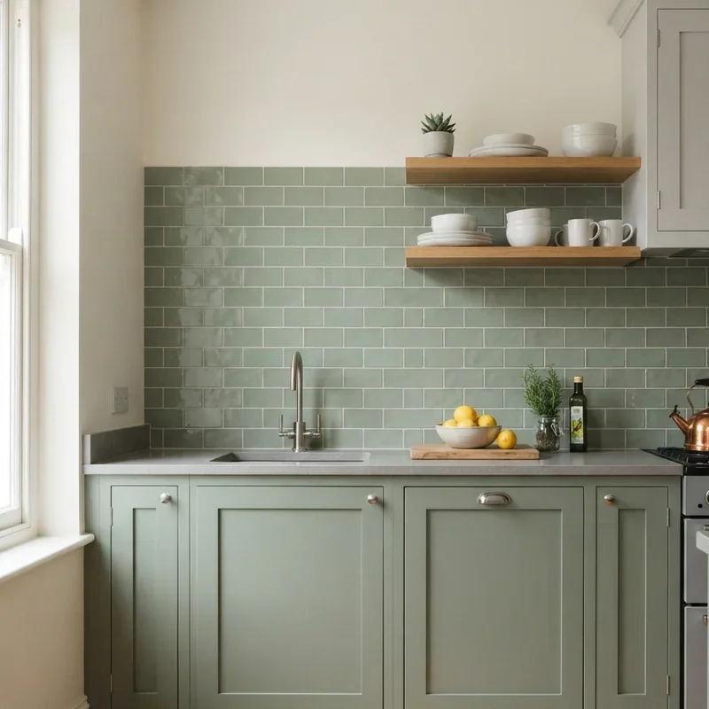 Green and Gray Kitchen Ideas