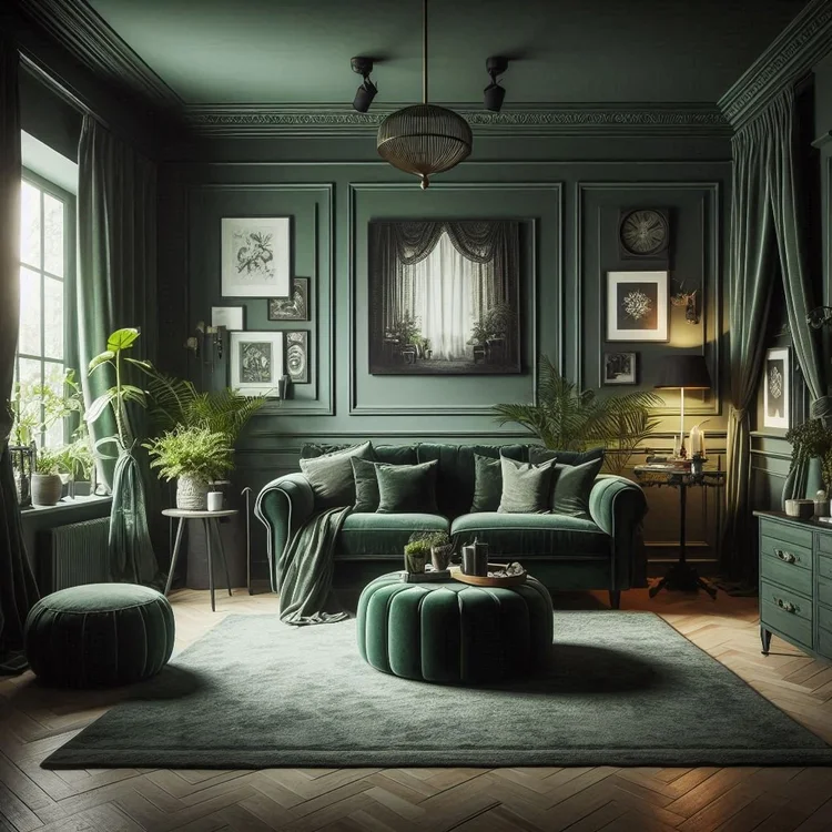 15 Dark Green Living Room Ideas for Cozy Elegance