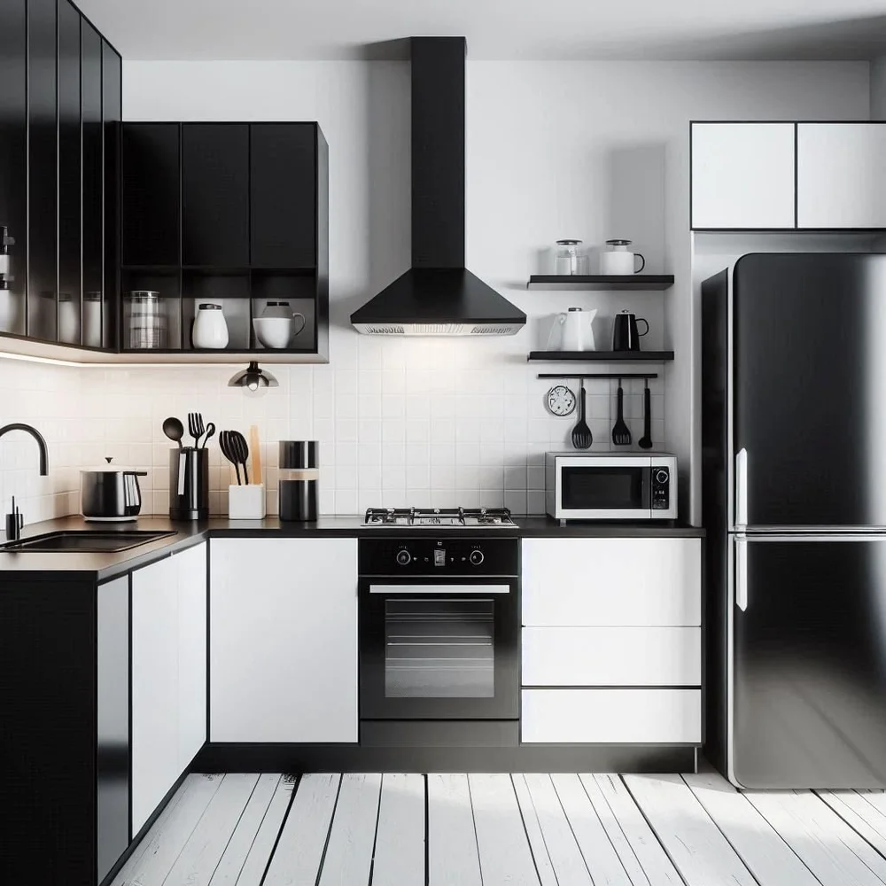 15 Sleek Black and White Kitchen Ideas for Modern Homes