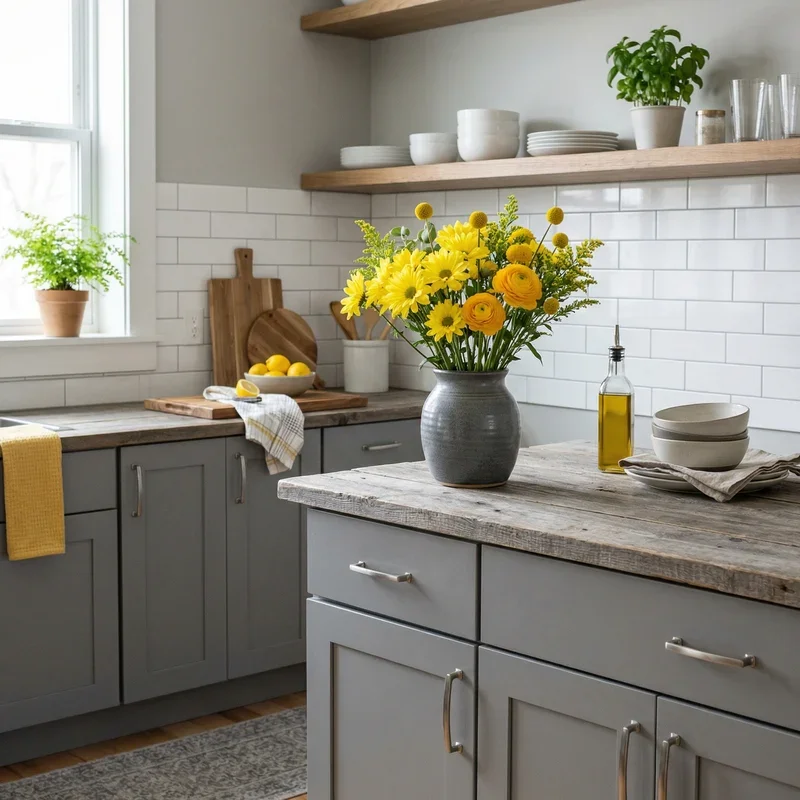 Gray and Yellow Kitchen Ideas