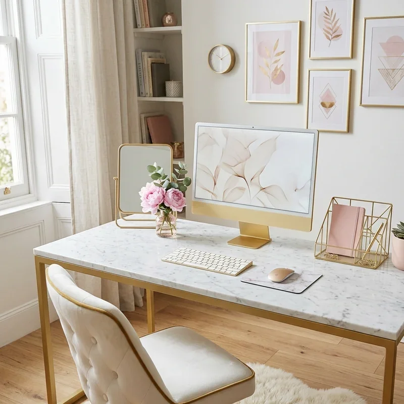 Girly Home Office Ideas