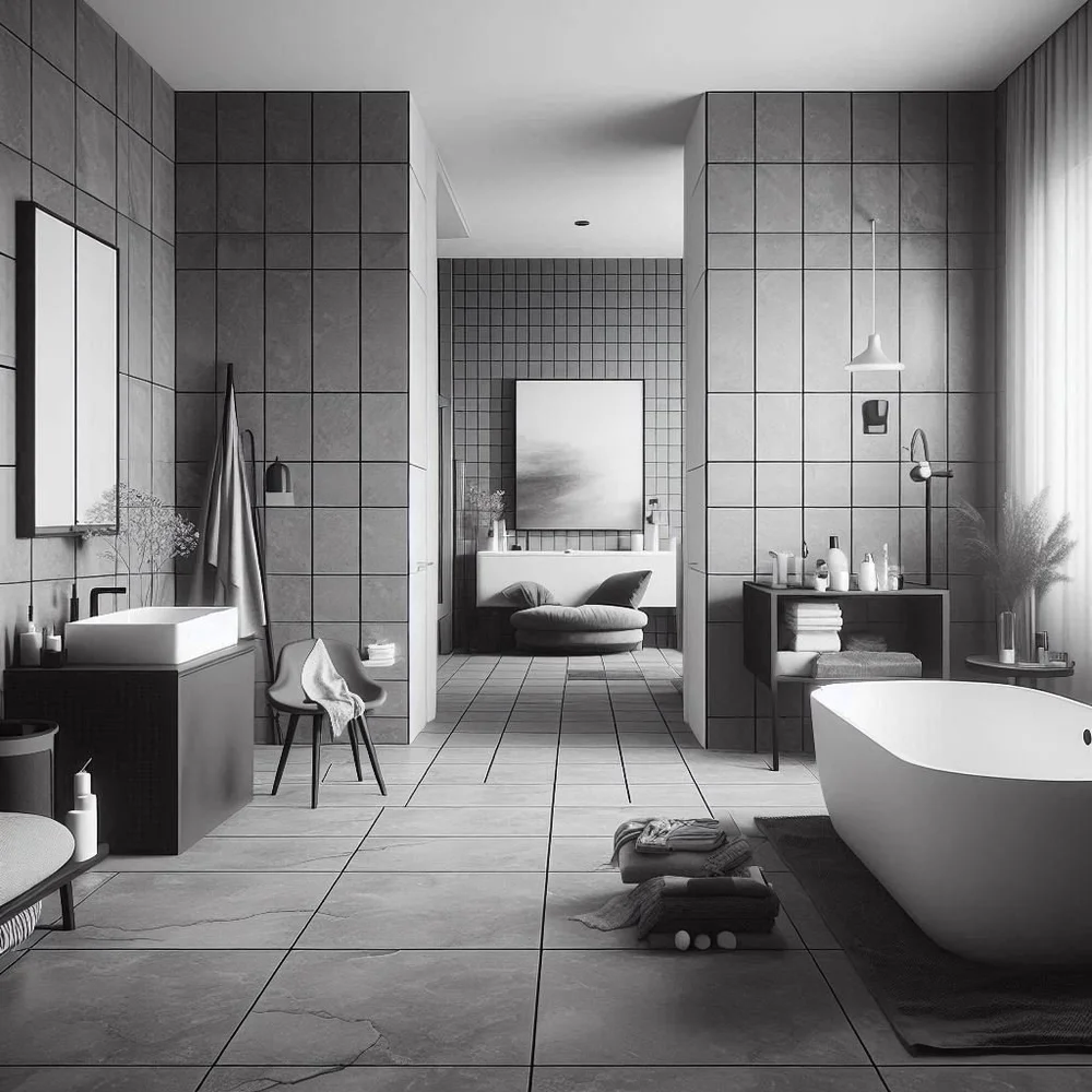 15 Black, White, and Grey Bathroom Ideas for Sleek Style