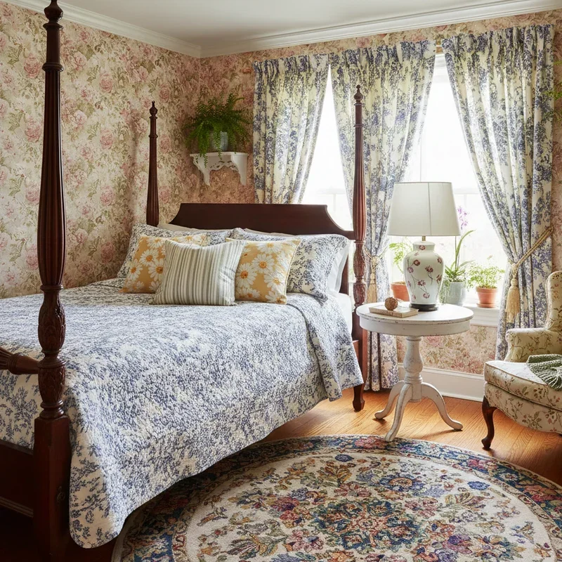 Vintage Floral Bedroom Ideas