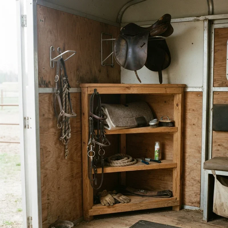Small Horse Trailer Tack Room Ideas