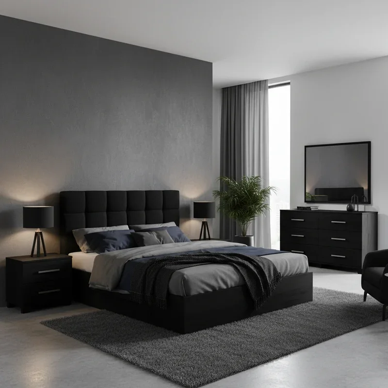 15 Black Bedroom Furniture Ideas for Modern Homes