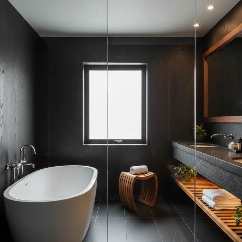 Dark Wood Bathroom Ideas