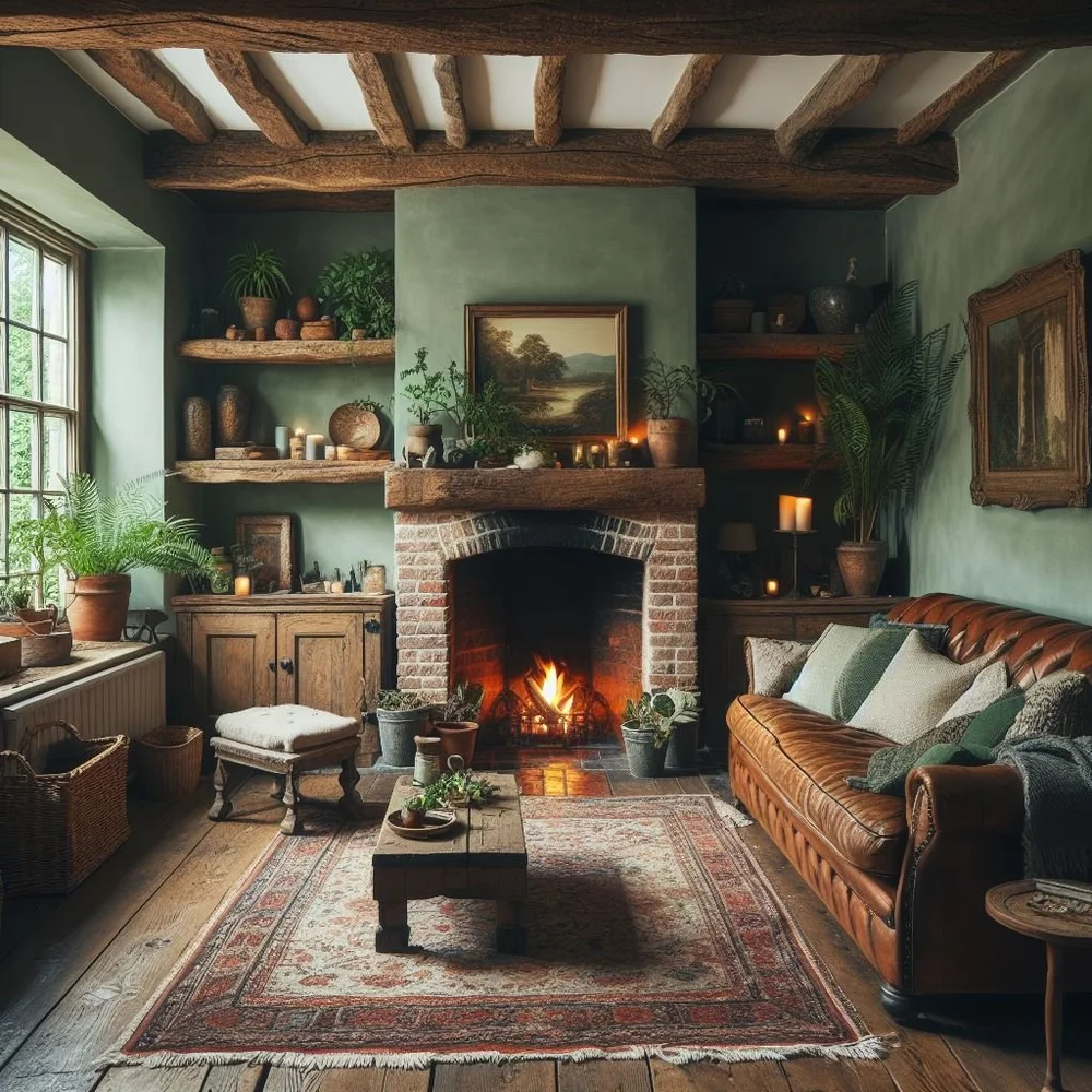 15 Cozy Rustic Sage Green Living Room Ideas