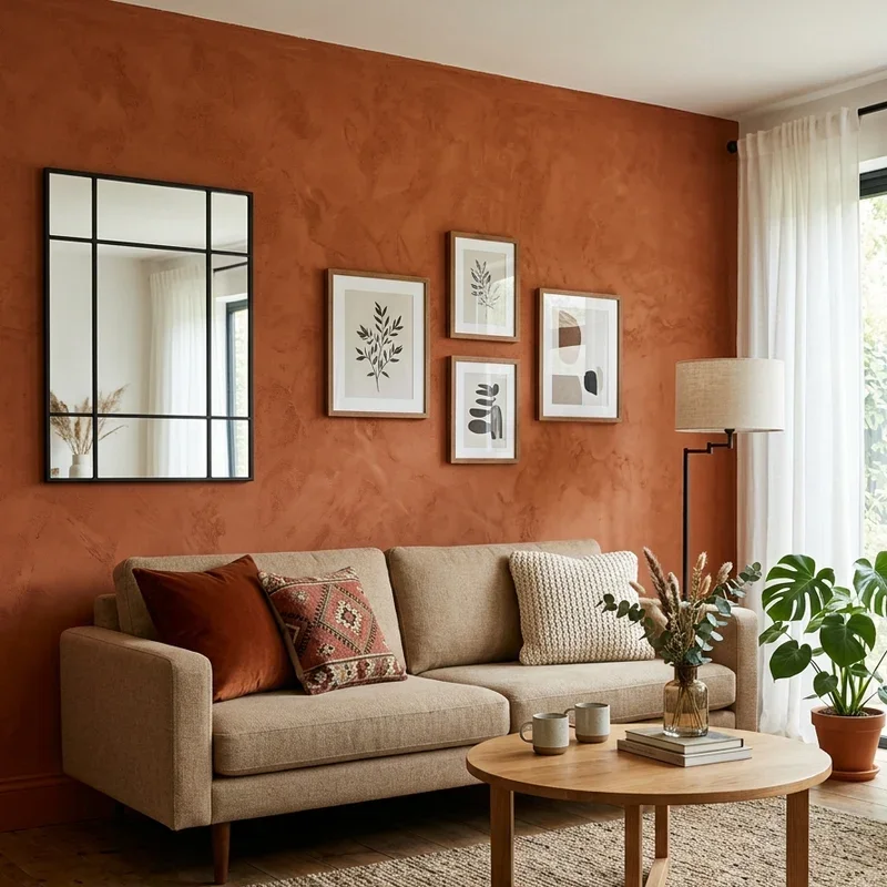 Rust Living Room Ideas