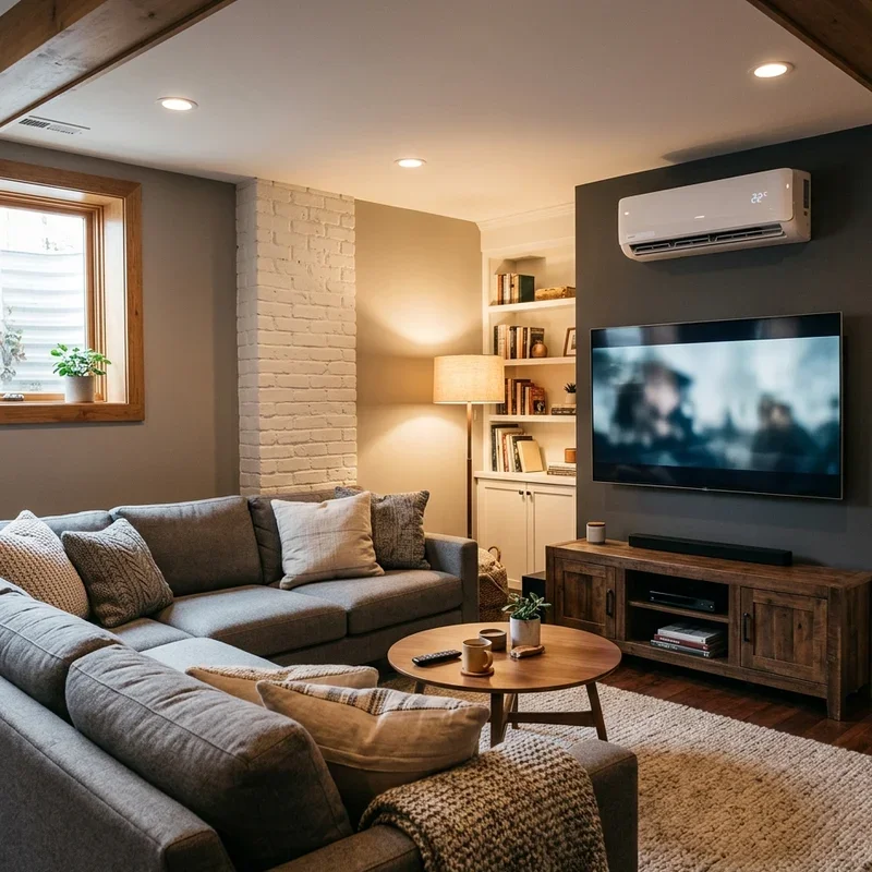 Cozy Basement TV Room Ideas