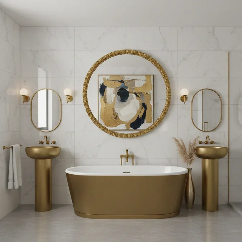Gold Bathroom Ideas