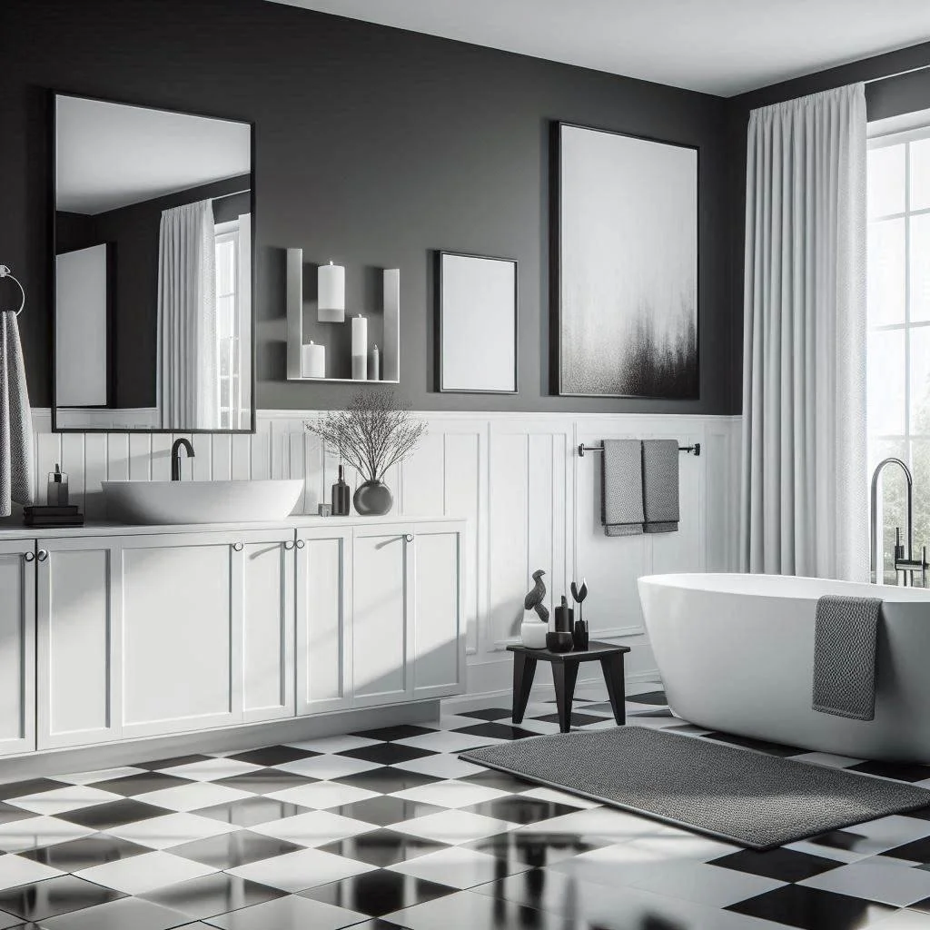 15 Black, White, and Grey Bathroom Ideas for Sleek Style