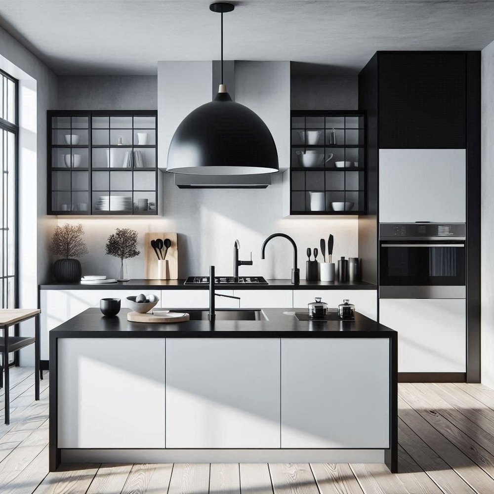 15 Sleek Black and White Kitchen Ideas for Modern Homes