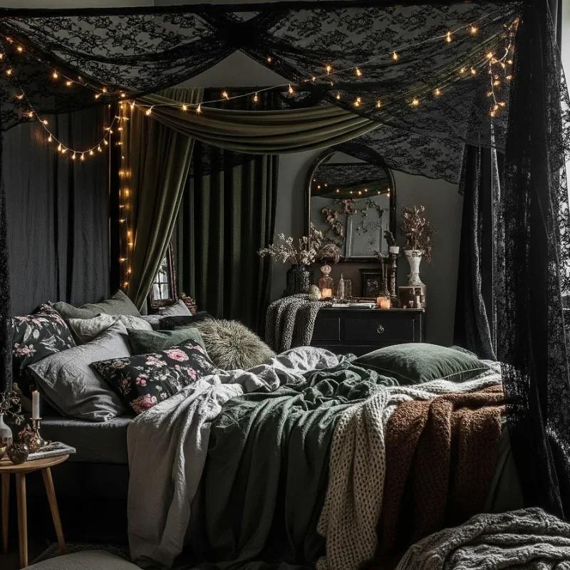 15 Fairy Grunge Bedroom Ideas for Moody Magic