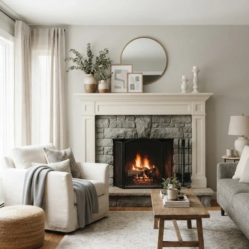 Cream and Gray Living Room Ideas