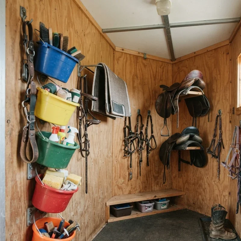 Small Horse Trailer Tack Room Ideas