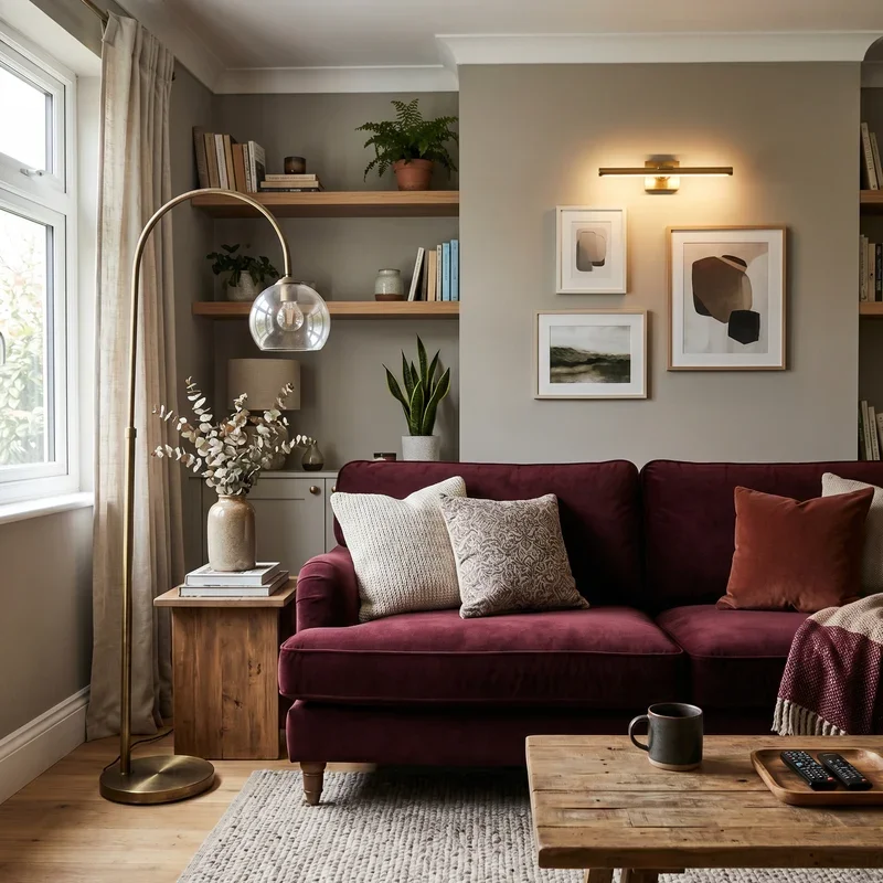 Burgundy Couch Living Room Ideas
