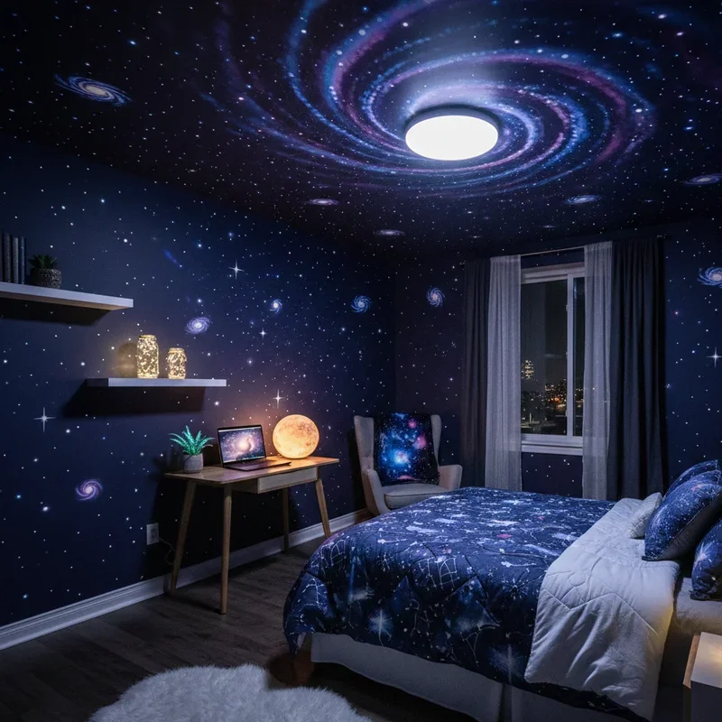 15 Girl Galaxy Bedroom Ideas for a Magical Starry Room