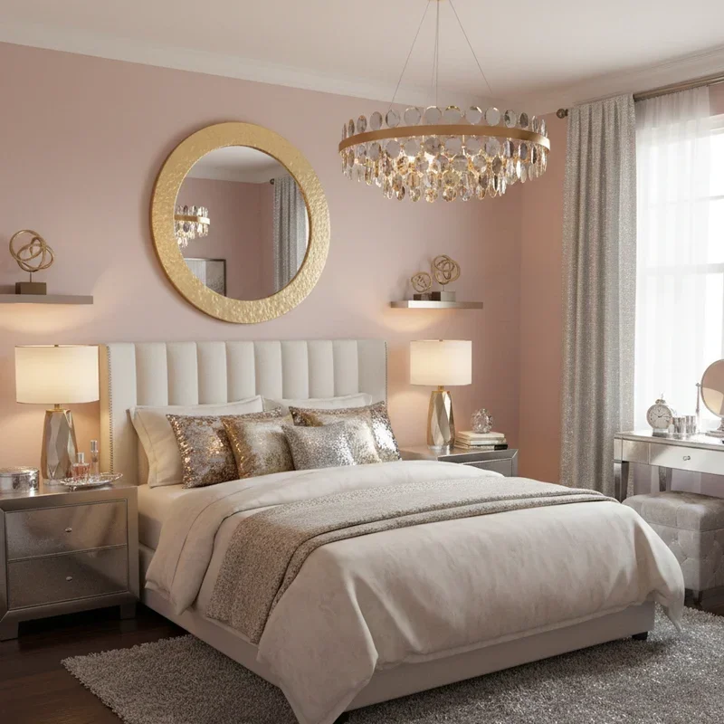 Small Glam Bedroom Ideas