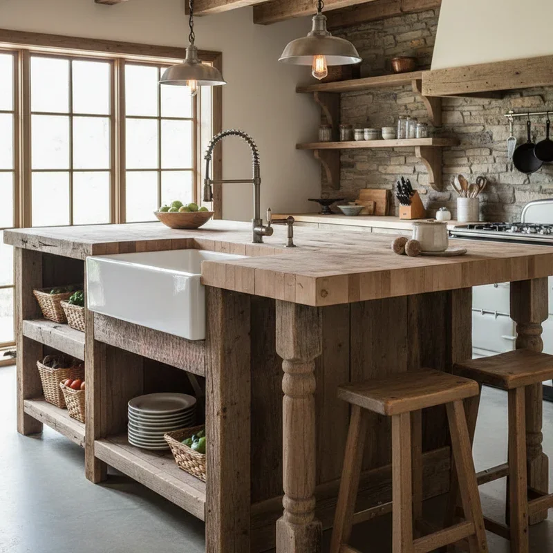 Rustic Kitchen Island Ideas