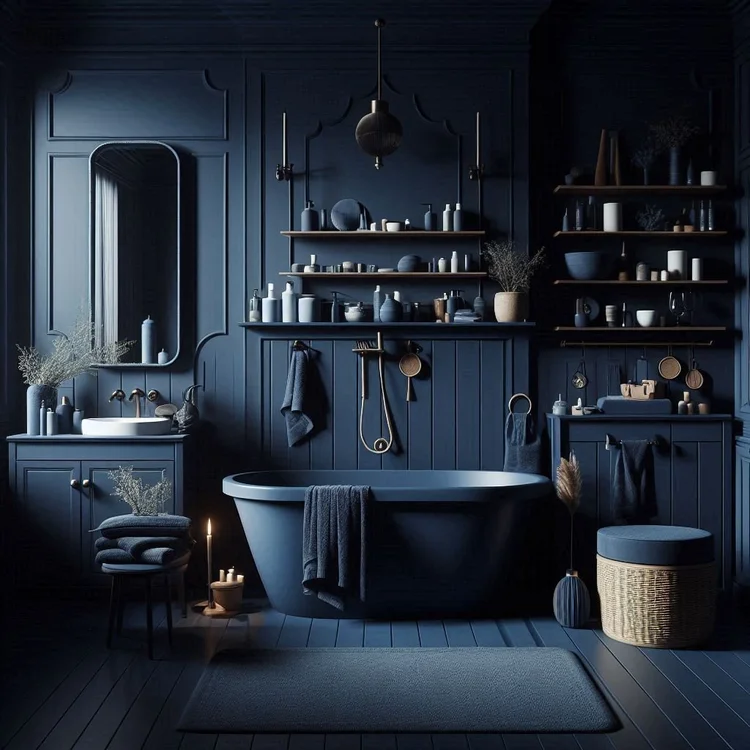 15 Dark Blue Bathroom Ideas for a Sophisticated Look