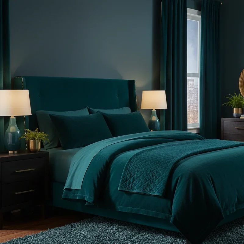 Dark Teal Bedroom Ideas