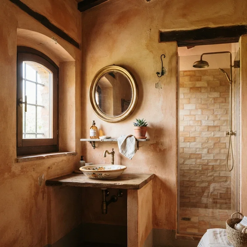 Small Tuscan Bathroom Ideas