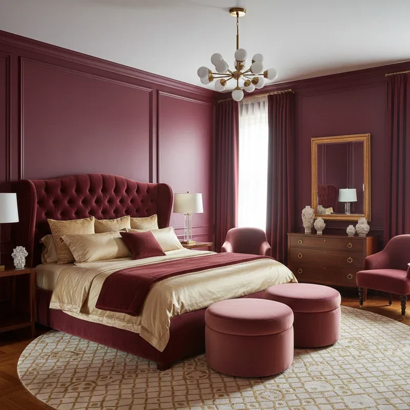 Burgundy Bedroom Ideas