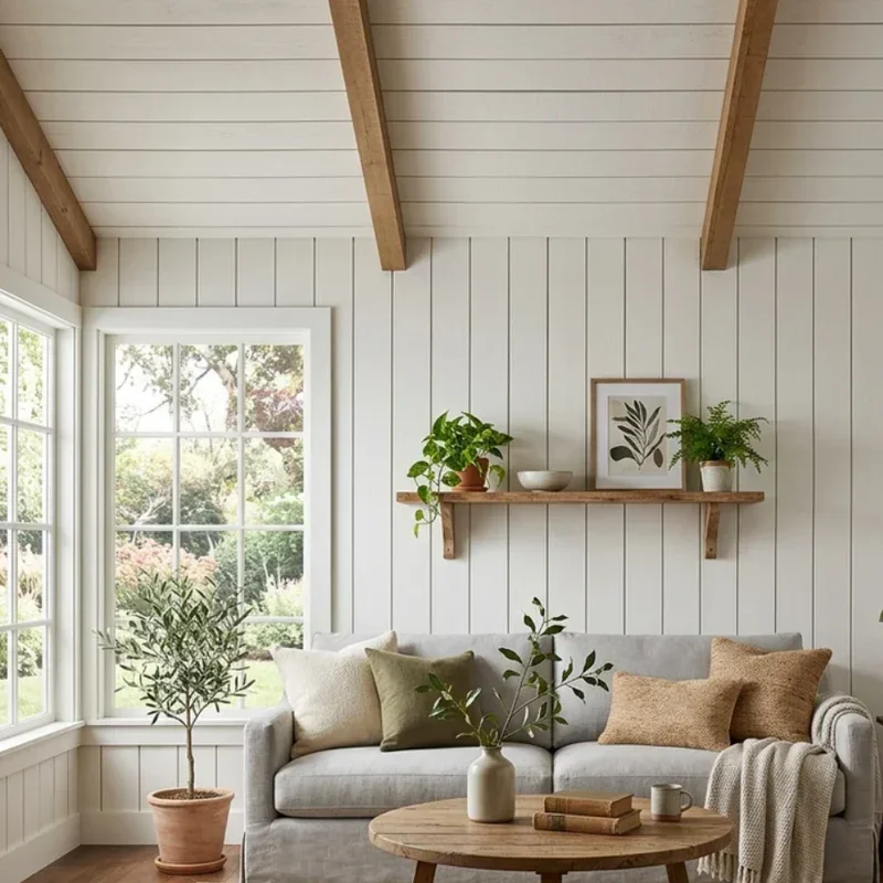 Shiplap Wall Living Room Ideas