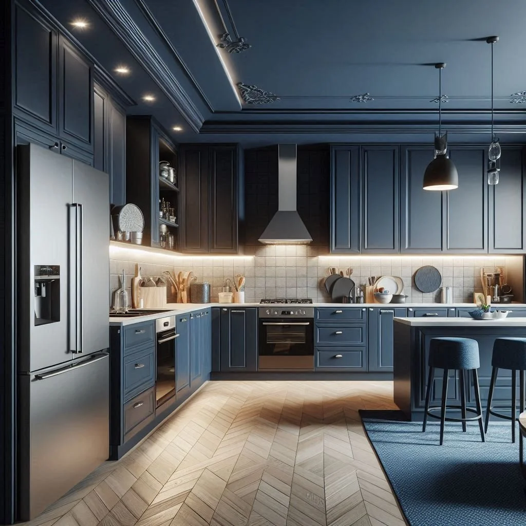 Navy Blue Kitchen