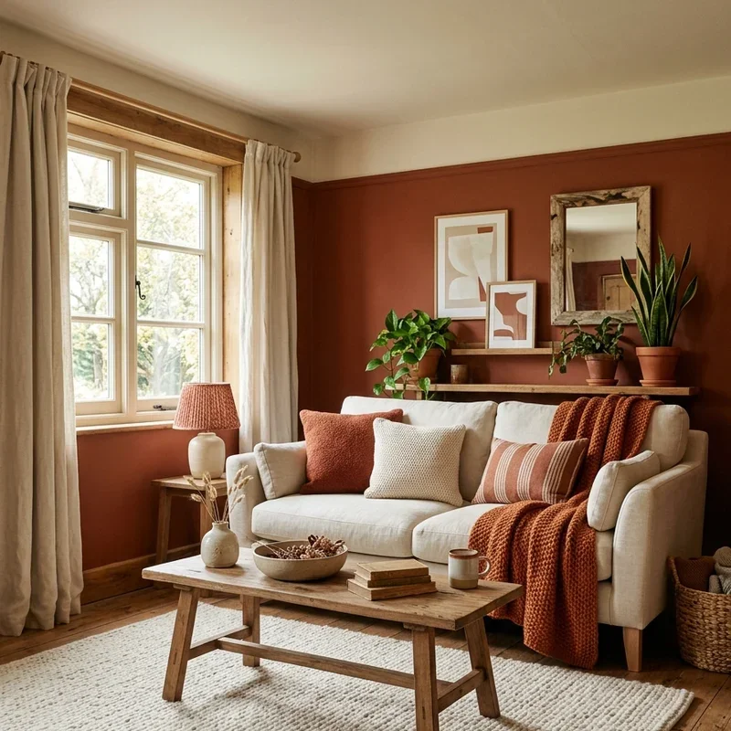 Rust Living Room Ideas