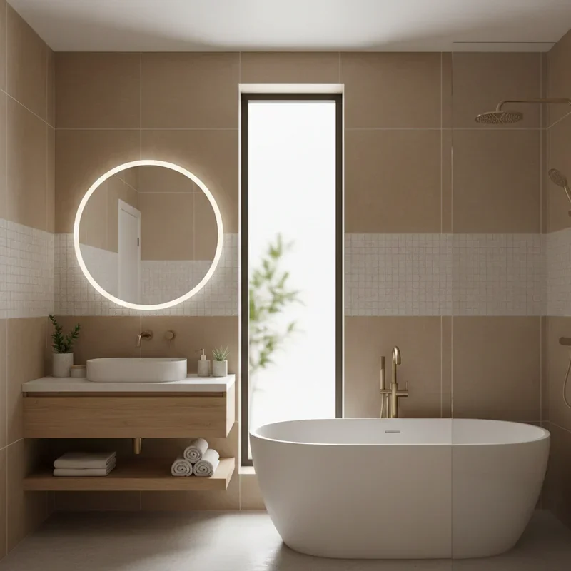 15 Tan and White Bathroom Ideas for Elegant Home Design