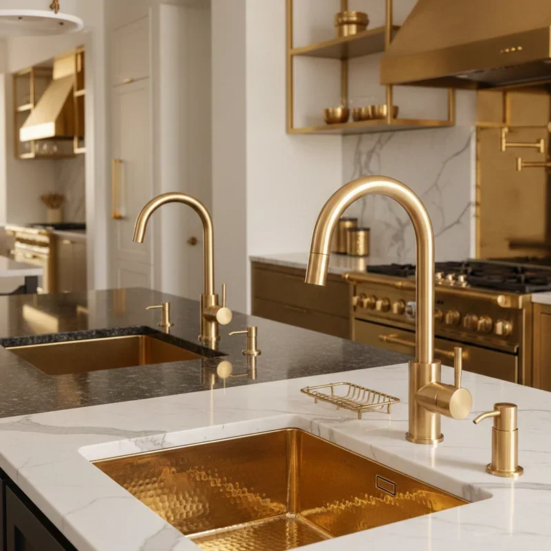 Gold Kitchen Ideas
