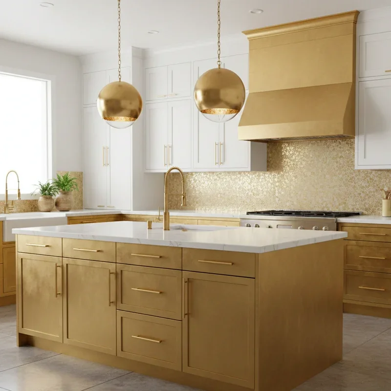 Gold Kitchen Ideas