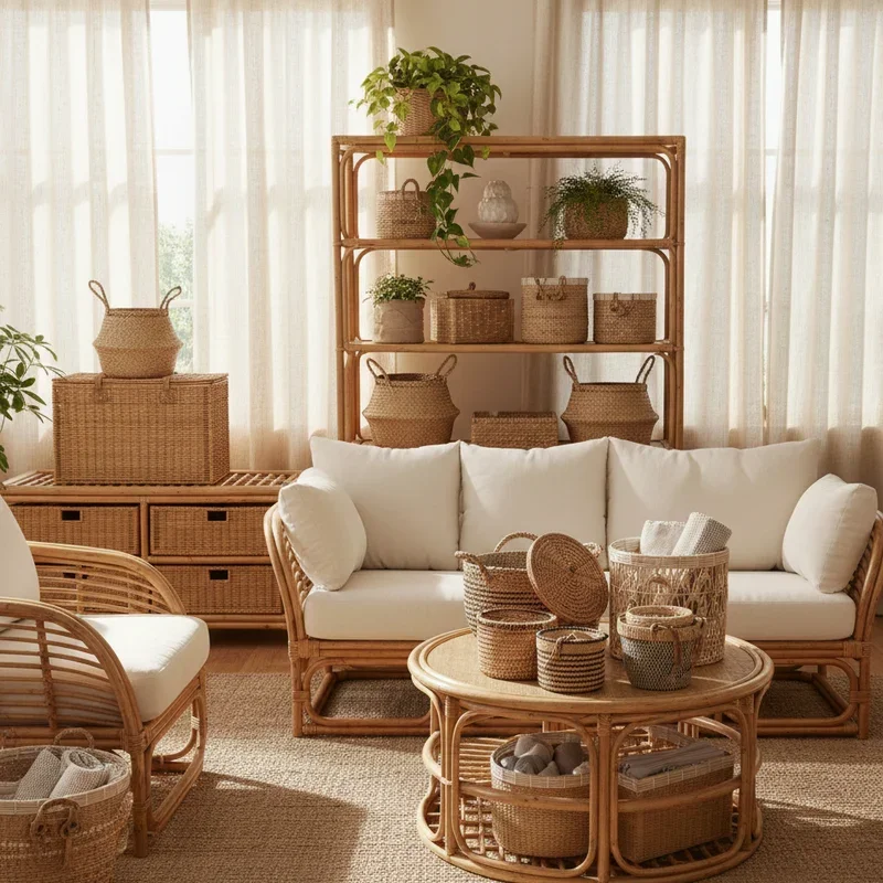 Rattan Living Room Ideas